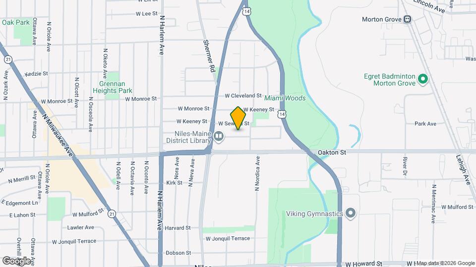 6936 W Oakton Ct Map and Location Details
