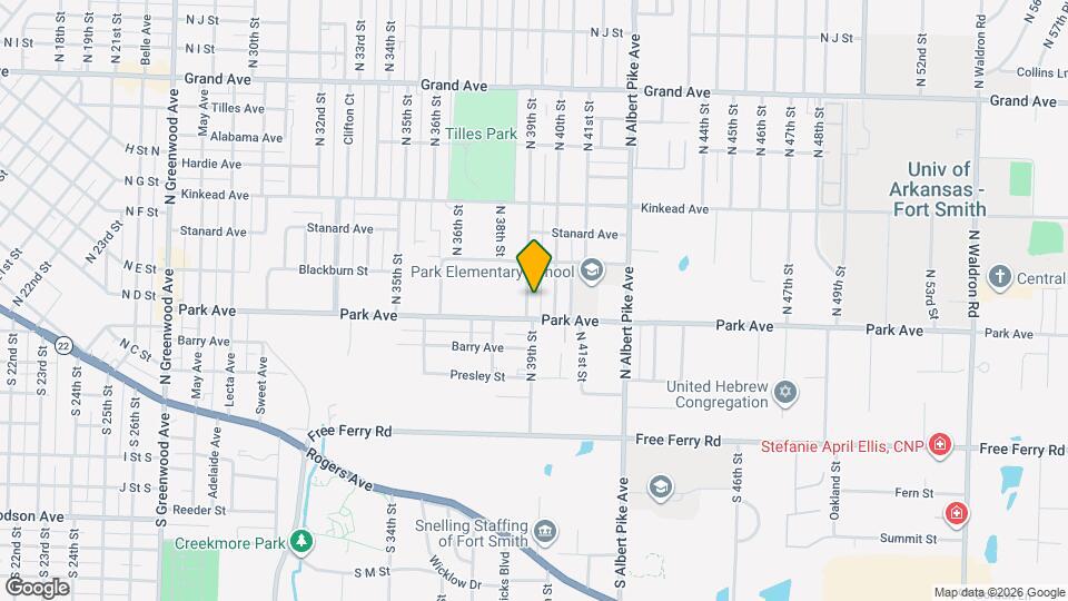 414 N 39th St Map and Location Details