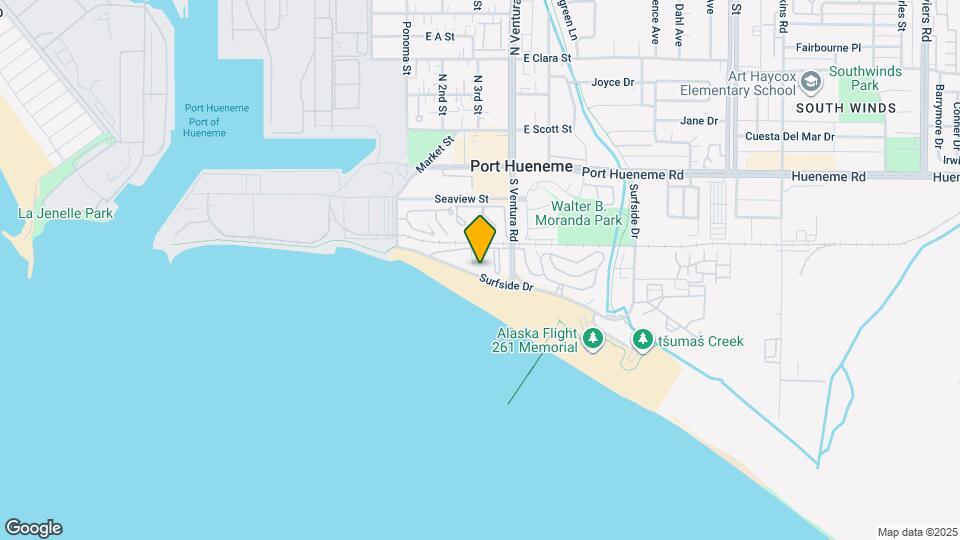 284 E Surfside Dr Map and Location Details