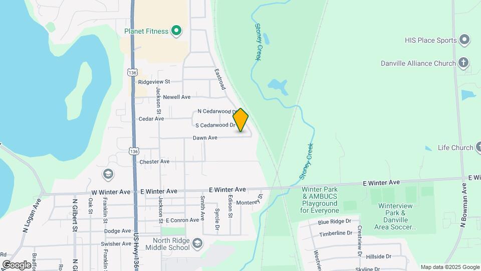 513 Dawn Ave Map and Location Details