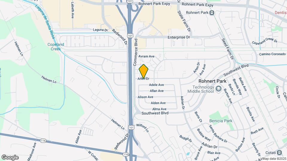 95 Arlen Dr Map and Location Details