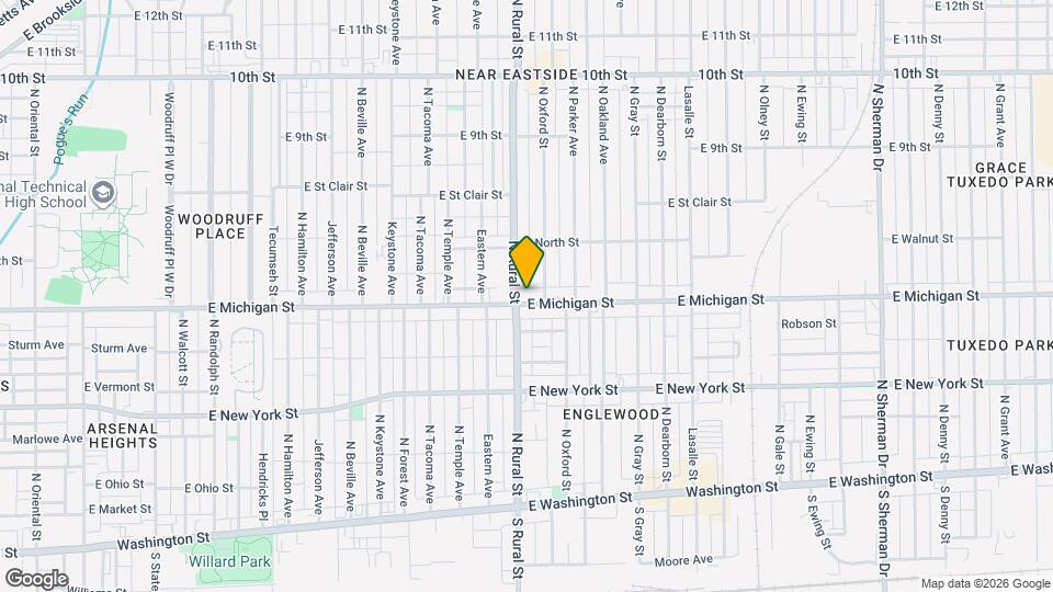 2814 E Michigan St Map and Location Details