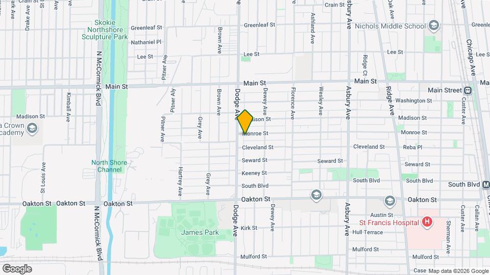 1816 Monroe St Map and Location Details