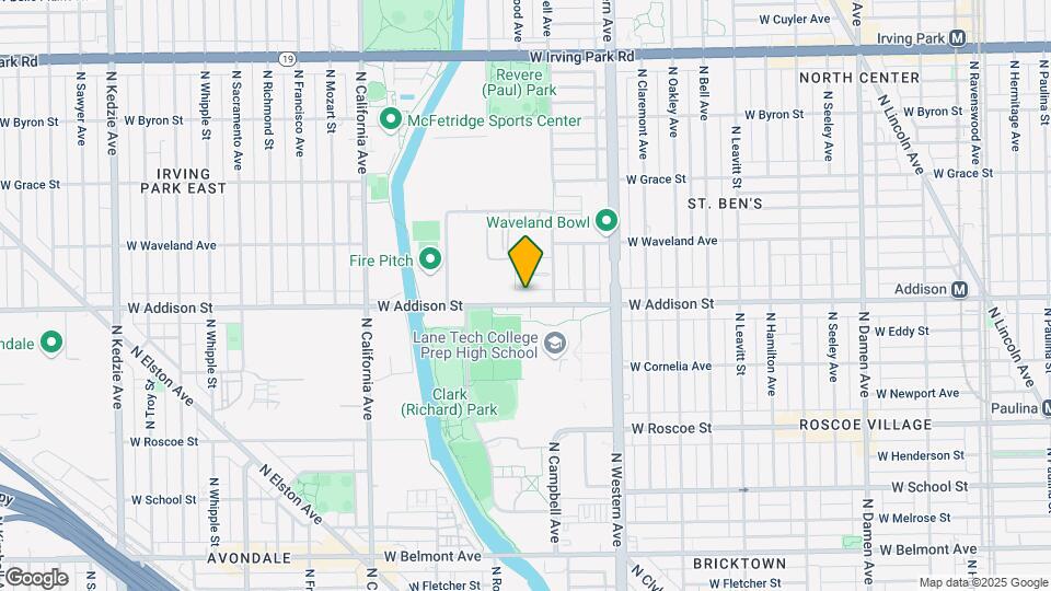 2528 W Addison St Map and Location Details