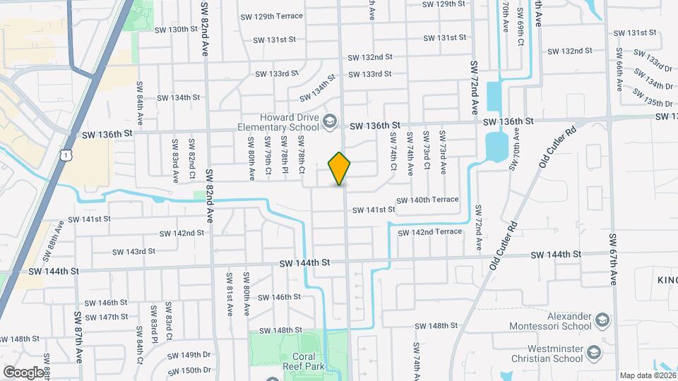 7700 SW 139th Ter Map and Location Details