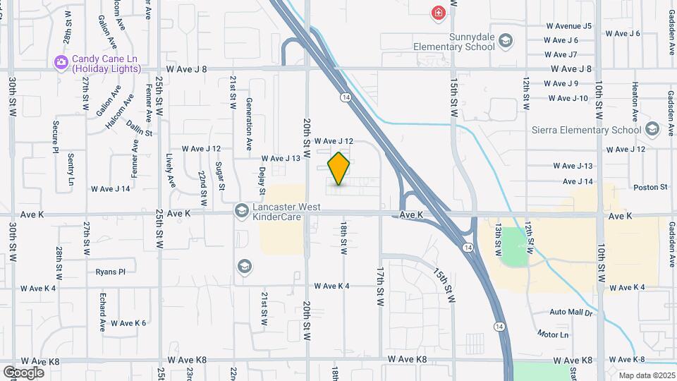 1800 W Avenue J-15 Map and Location Details