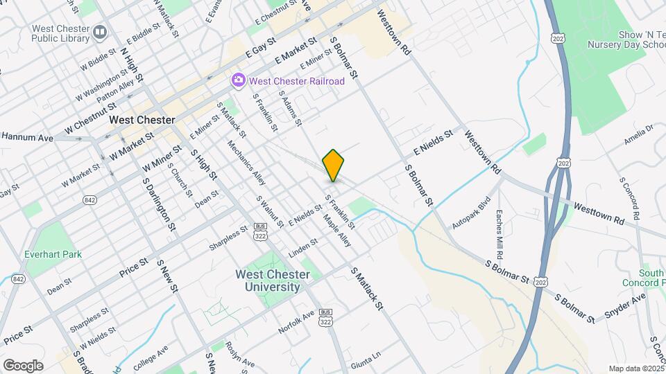 538 S Adams St Map and Location Details