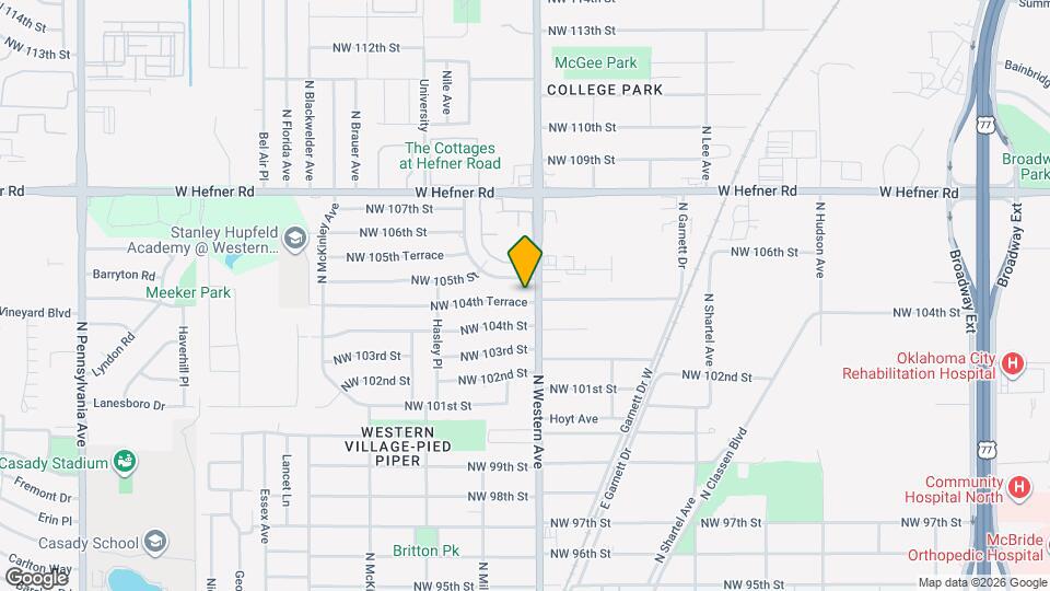 1105 NW 104th Terrace Map and Location Details