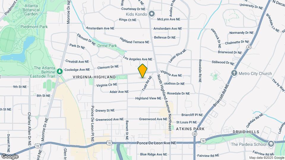 942 Virginia Cir NE Map and Location Details