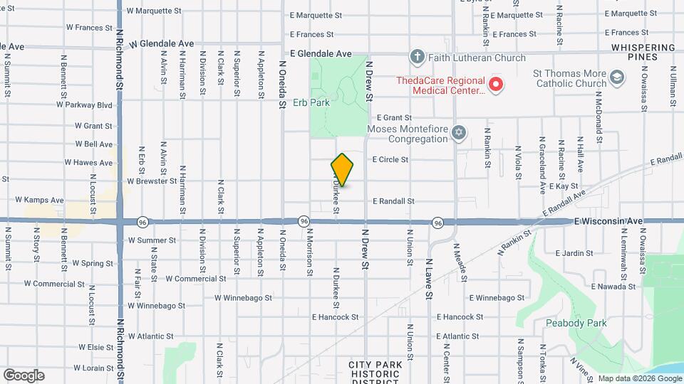 1412 N Durkee St Map and Location Details