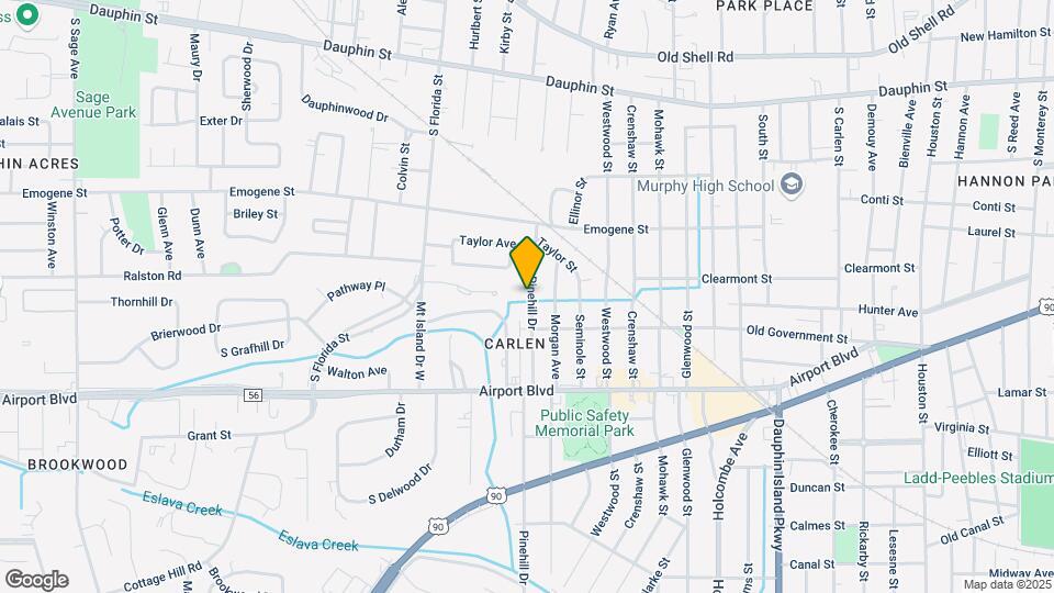 206 Pinehill Dr Map and Location Details