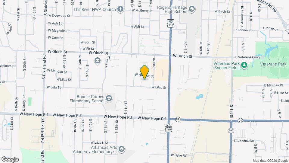 1705 S 11th St Map and Location Details