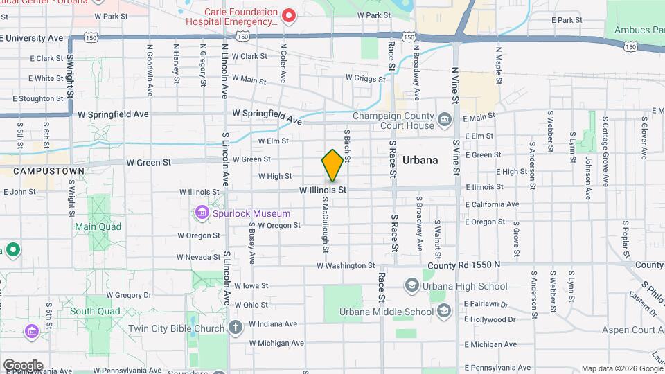 410 W Illinois St Map and Location Details