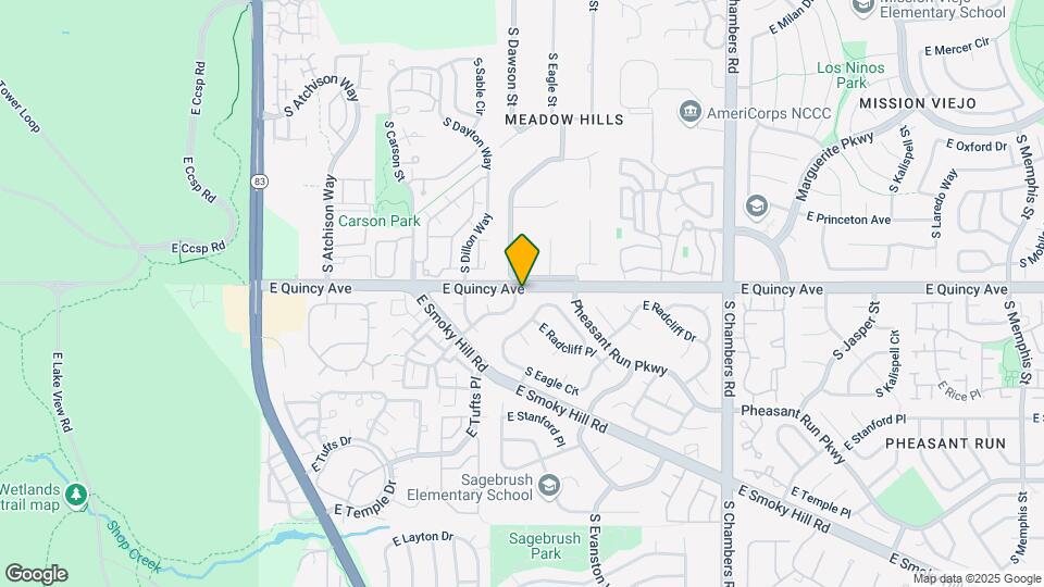 14532 E Radcliff Dr Map and Location Details