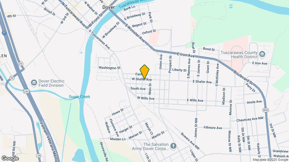 212 W Shafer Ave Mapa y Detalles de la Ubicación