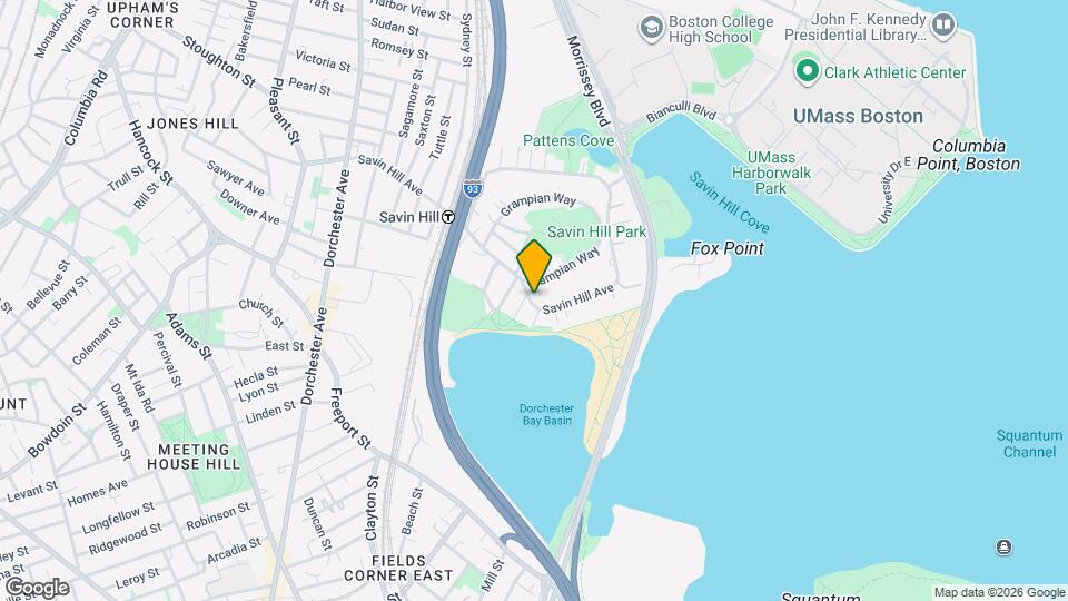 192 Savin Hill Ave, Unit 192A Map and Location Details