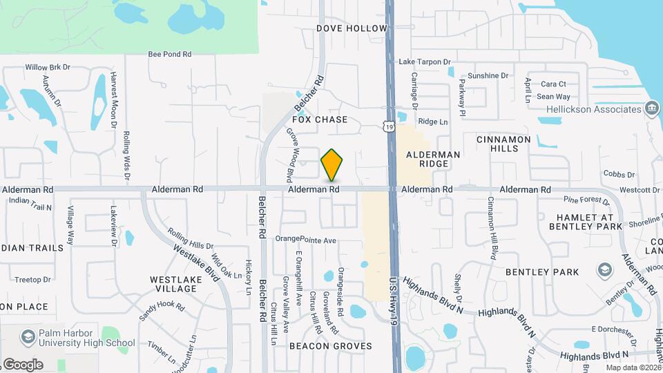 Heritage Oaks of Palm Harbor Map and Location Details
