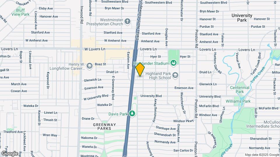 4536 Glenwick Ln Map and Location Details