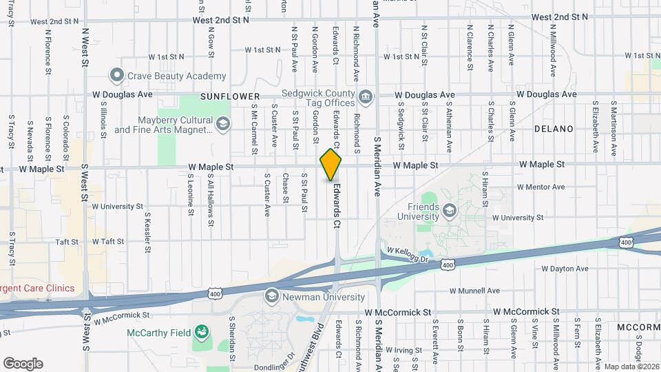 501 S Edwards Ave Map and Location Details