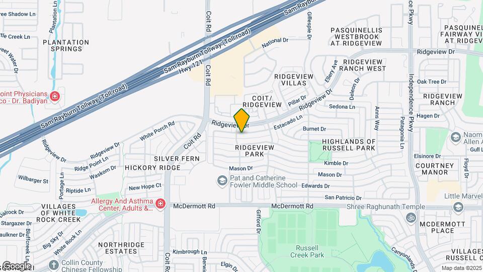 3640 Estacado Ln Mapa y Detalles de la Ubicación