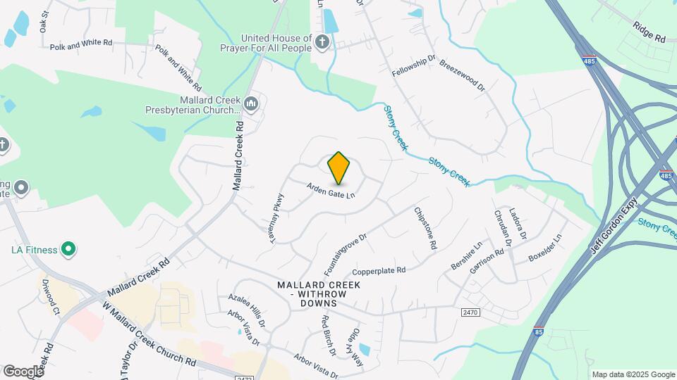 2421 Arden Gate Ln Map and Location Details