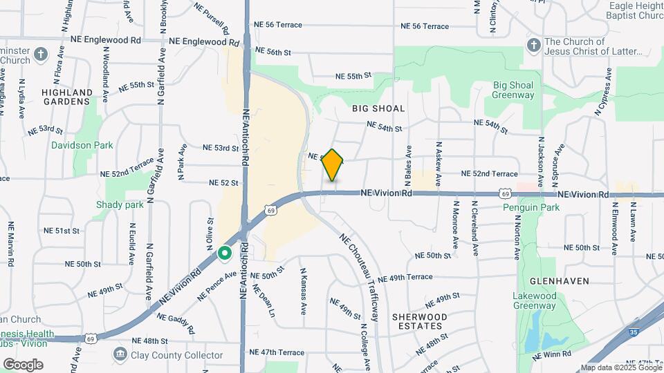 5208 N Bellefontaine Ave Map and Location Details