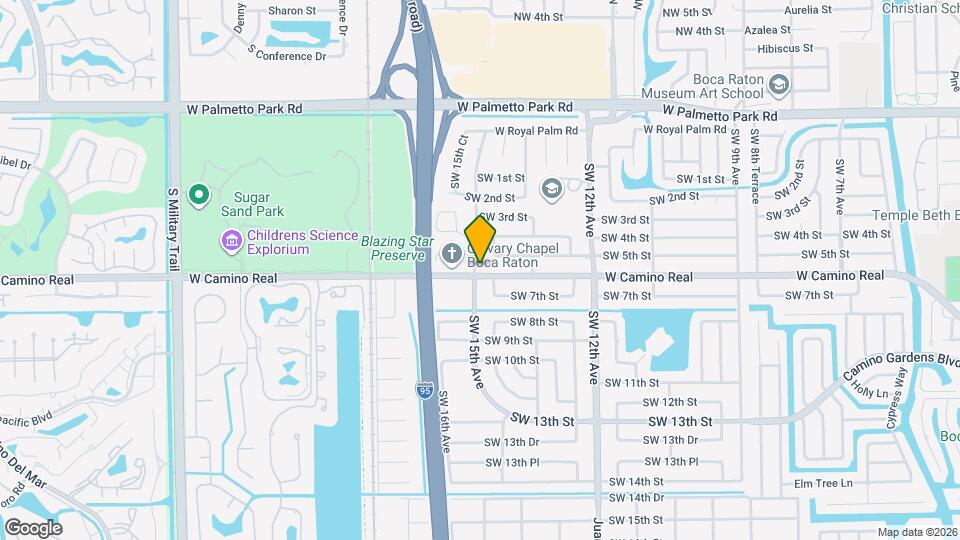 1499 W Camino Real Map and Location Details