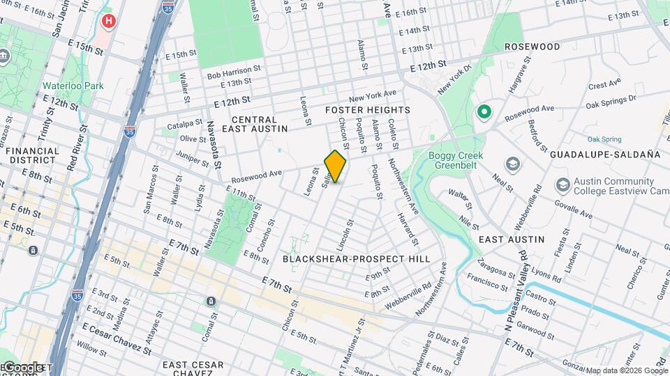 1134 Chicon St Map and Location Details