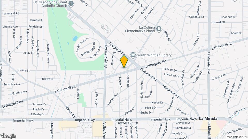 11751 Colima Rd, Unit B Map and Location Details