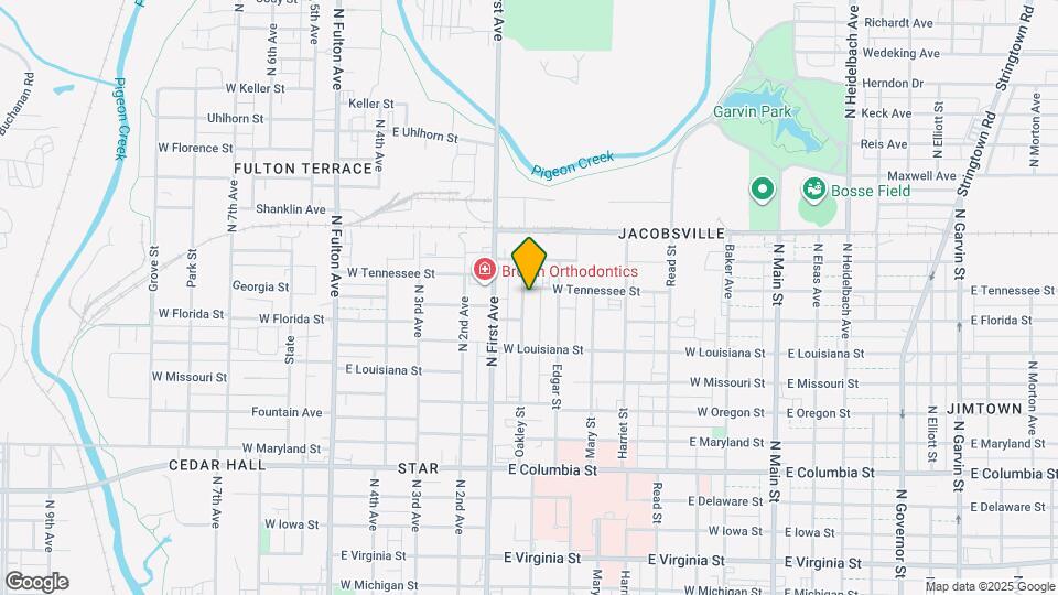 1319 Oakley St Map and Location Details