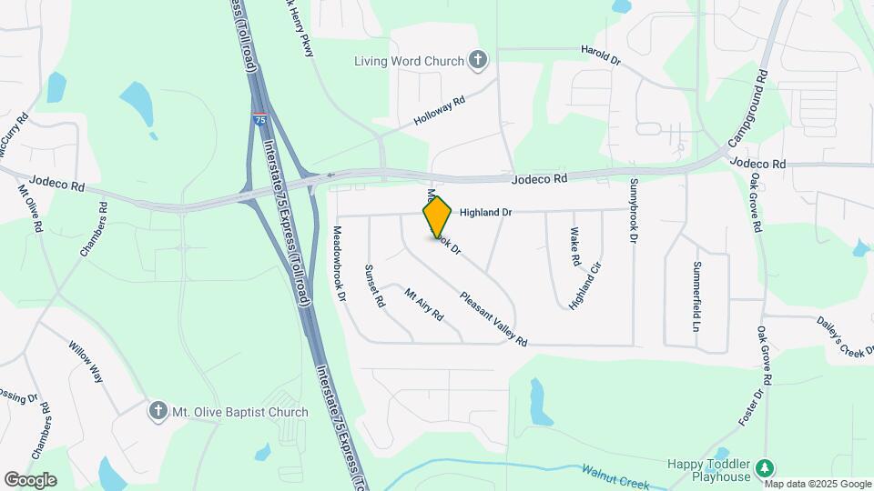 445 Meadowbrook Dr Mapa y Detalles de la Ubicación