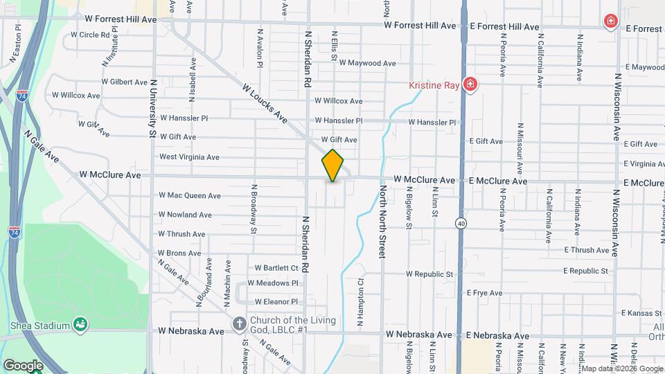 2410 N Ellis St Mapa y Detalles de la Ubicación
