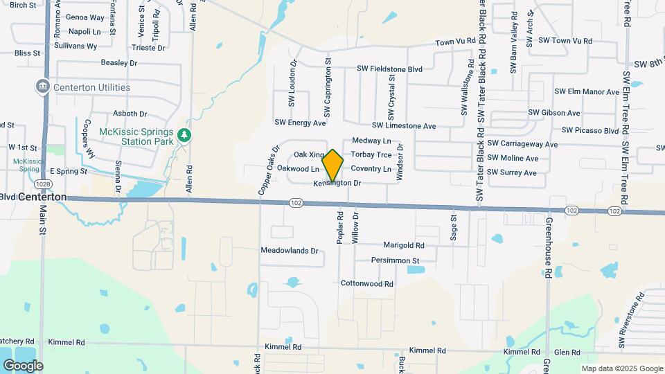 1020 Kensington Dr Map and Location Details