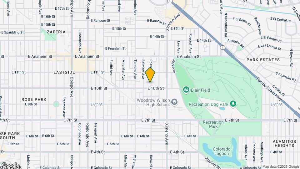 1021 Roswell Ave-Unit -2 Map and Location Details