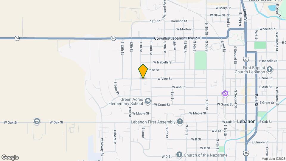 940 W Vine St Map and Location Details