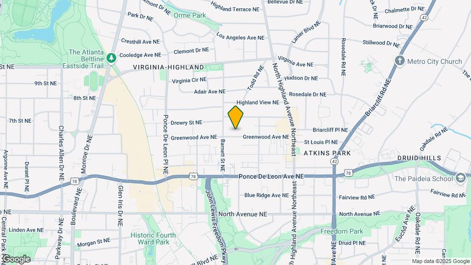 910 Greenwood Ave NE-Unit -B Map and Location Details