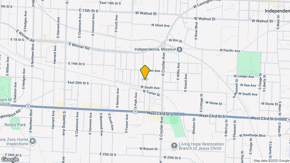 816 S Woodland Ave Map and Location Details