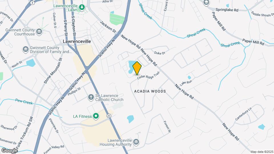 109 Cedar Ridge Trail Map and Location Details