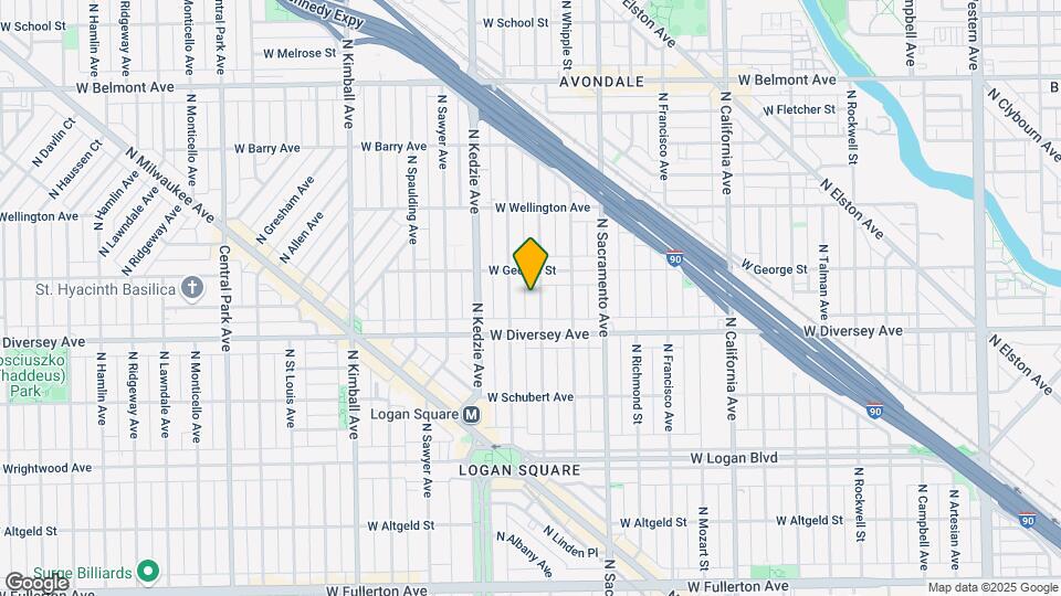 2834 N Albany Ave Map and Location Details