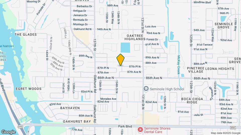 8724 134th St N Map and Location Details
