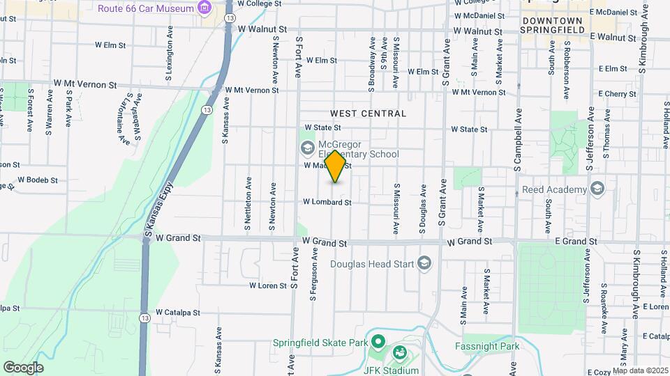 836 S New Ave Map and Location Details