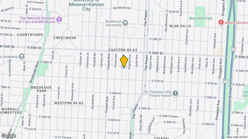 5609 Tracy Ave Mapa y Detalles de la Ubicación