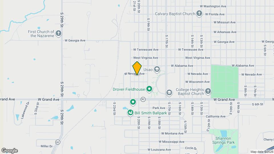 1814 S 20th St Map and Location Details