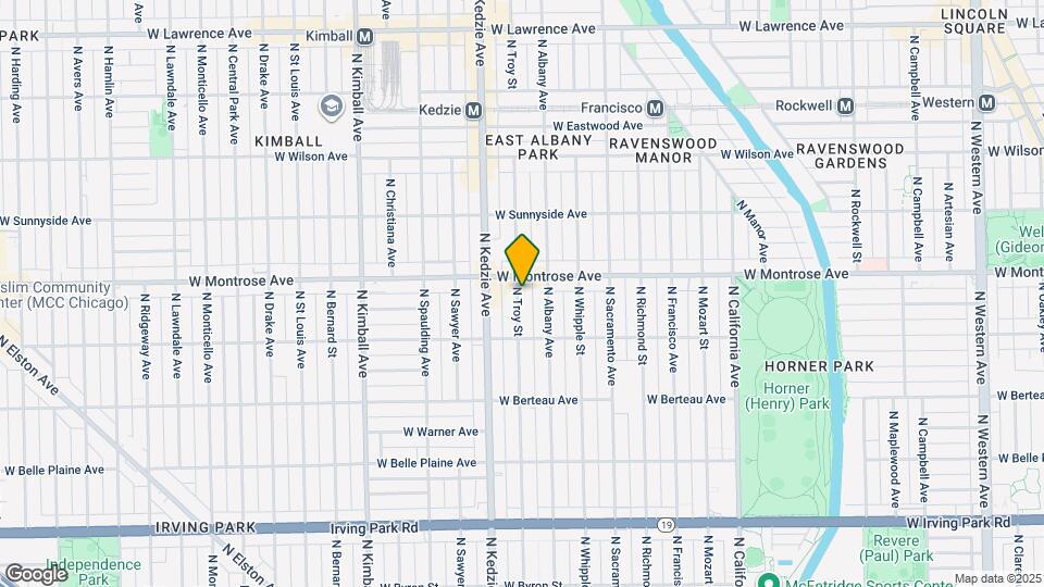 4343 N Troy St Map and Location Details