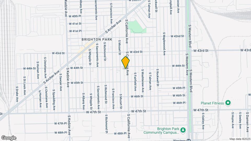 4410 S California Ave Map and Location Details