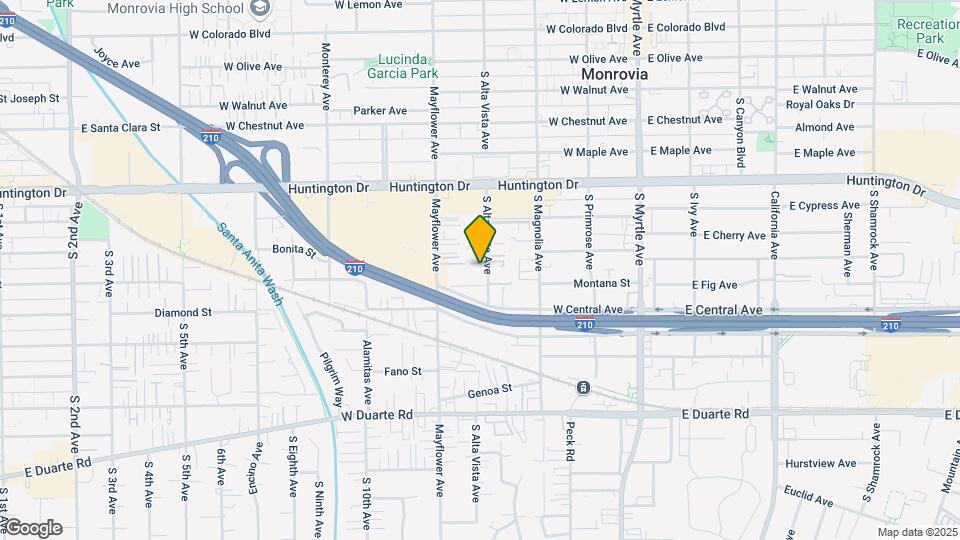 1325 S Alta Vista Ave Map and Location Details