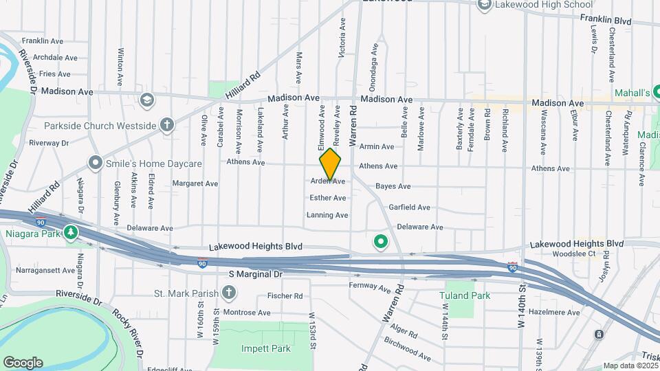 15101 Arden Ave, Unit UP Map and Location Details