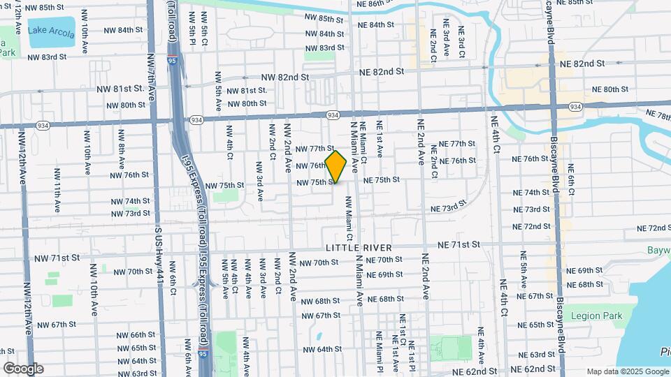 7421 NW Miami Pl Map and Location Details