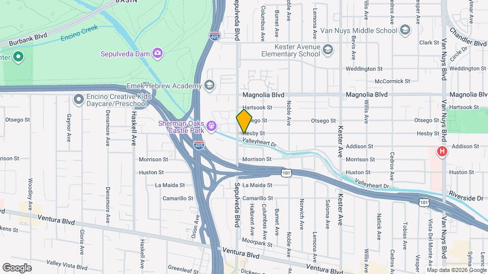 15245 Valleyheart Dr Map and Location Details