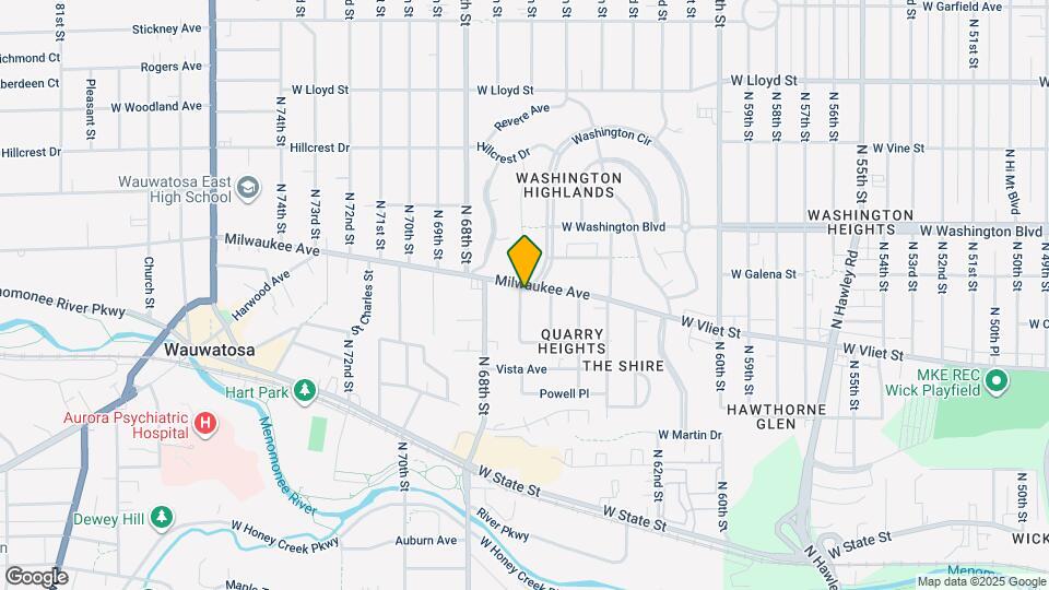 6633 Milwaukee Ave Map and Location Details